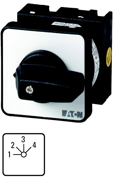 ŁĄCZNIK KRZYWKOWY 20A P=6.5 KW T0-4-8251/E  - 013971 - EATON