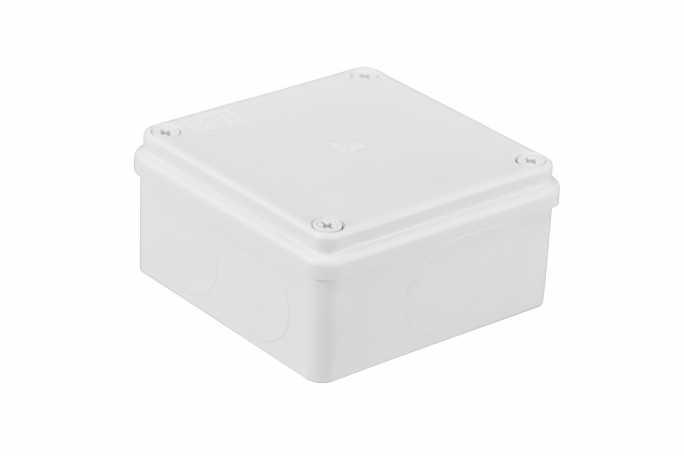 PUSZKA INSTALACYJNA N/T (HERMETYCZNA) S - BOX 100 X 100 X 50, BEZ DŁAWIKÓW IP56 BIAŁA - S-BOX 116B - PAWBOL