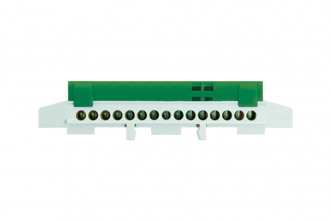 LISTWA ZACISKOWA - 15 ZIELONA, IP 20. - E.4173 - PAWBOL