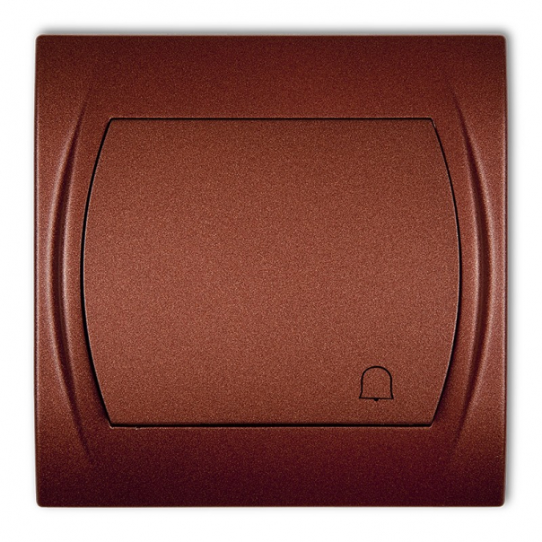 LOGO; Łącznik zwierny dzwonek podświetlany; brązowy metalik - 9LWP-4L - KARLIK
