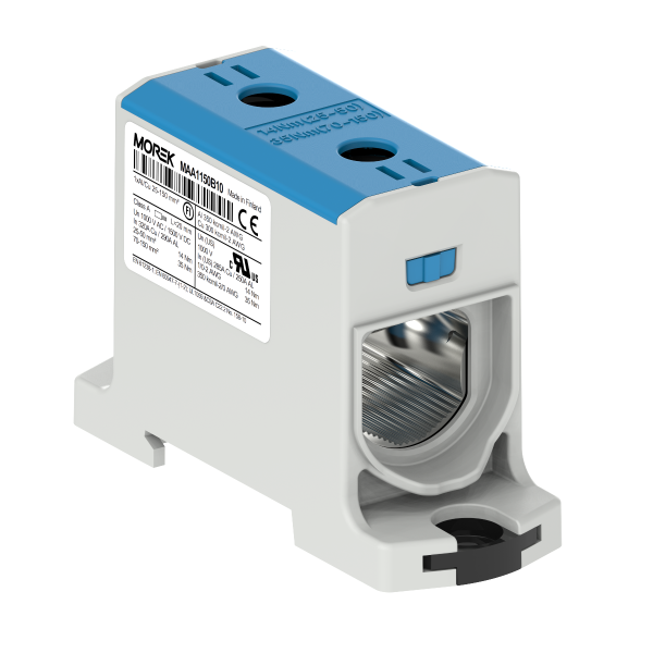 OTL150  niebieski 1xAl/Cu 25-150mm2 1000V AC/1500V DC Zacisk uniwersalny - MAA1150B10 - MOREK