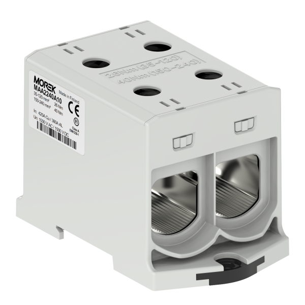 OTL240-2  szary 2xAl/Cu 35-240mm2 1000V AC/1500V DC Zacisk uniwersalny - MAA2240A10 - MOREK