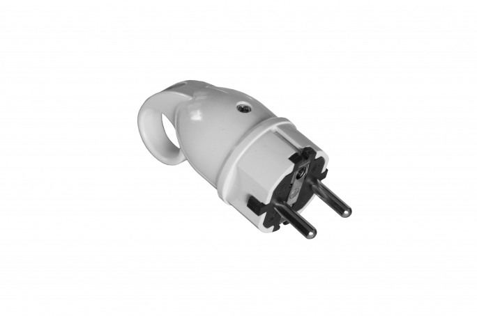 WTYCZKA WT 16A (250V) UNI-SCHUKO, BIAŁA - D.3101N - PAWBOL