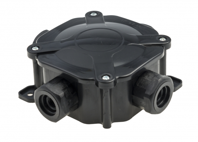 PUSZKA INSTALCYJNA N/T PH PG16, IP 67 (5X4MM2) CZARNA OPAK.50SZT - A.0035C - PAWBOL
