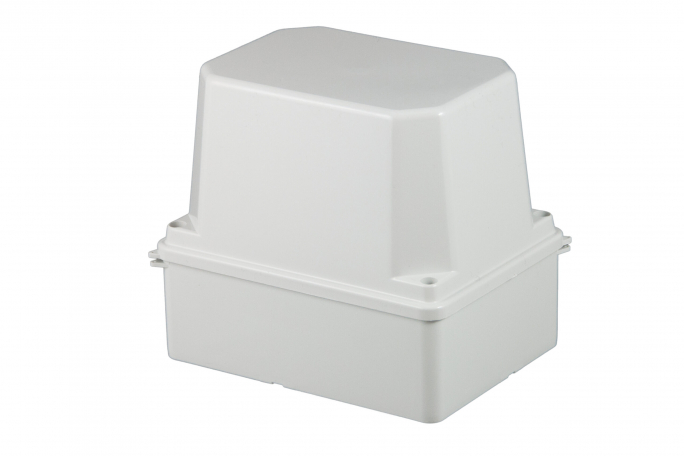 PUSZKA NATYNKOWA HERMETYCZNA 150X110MM I GŁĘBOKOŚCI 140MM, BEZ DŁAWIKÓW SZARA - S-BOX 316H - PAWBOL