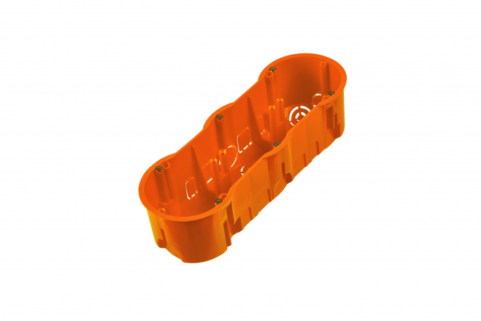 PUSZKA POTRÓJNA Z WKRĘTAMI, GŁĘBOKA PK 60 - A.0043WPG - PAWBOL