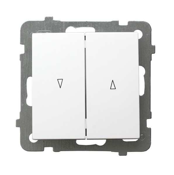 ŁĄCZNIK ŻALUZJOWY Z BLOKADĄ MECHANICZNĄ AS, BIAŁY. - ŁP-7GB/m/00 - OSPEL