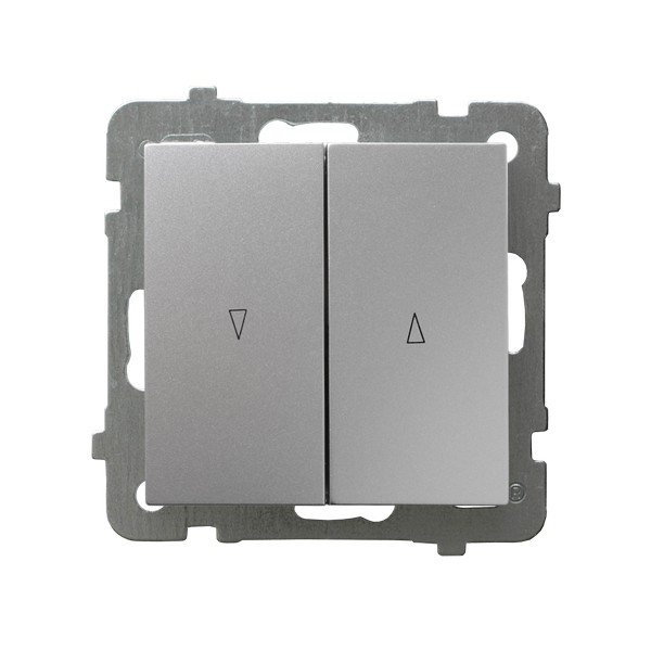 ŁĄCZNIK ŻALUZJOWY Z BLOKADĄ MECHANICZNĄ SREBRO AS. - ŁP-7GB/m/18 - OSPEL