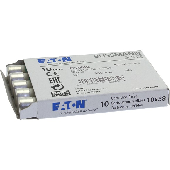 WKŁADKA BEZPIECZNIKOWA 10X38MM 2A AM SILNIKOWA - C10M2 - EATON