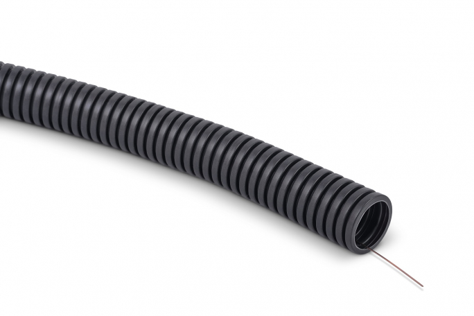 PESZEL RURA KARBOWANA RKLSP  32/26 PVC Z PILOTEM 25M 320N SZARA - 10291 - TTPLAST
