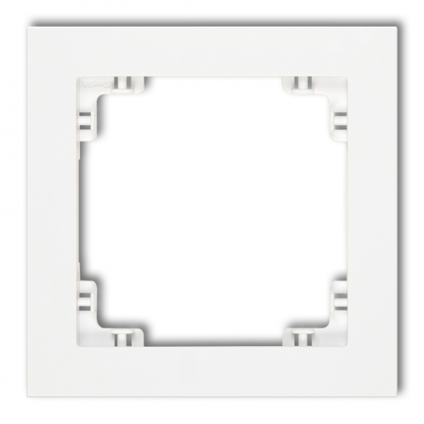 DECO Ramka pojedyńcza biały mat 25DR-1 - 25DR-1 - KARLIK
