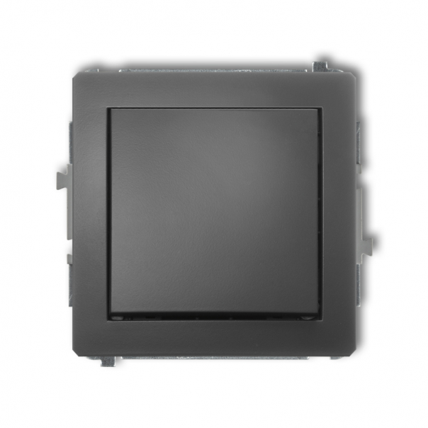DECO Mechanizm łącznika jednobiegunowego  grafitowy mat - 28DWP-1 - KARLIK