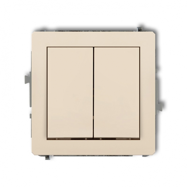 DECO; Mechanizm łącznika świecznikowego  beż - 1DWP-2 - KARLIK