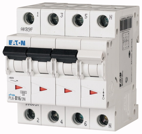 PL6-D16/3N Wyłącznik nadprądowy 6kA - 165035 - EATON
