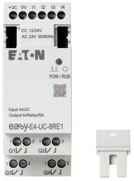 EASY-E4-UC-8RE1 EASYE4 ROZSZERZENIE 12-24VDC, 24VAC, 4DI, 4DO-R - 197217 - EATON