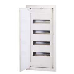 ROZDZIELNIA MODUŁOWA FLAT metalowe drzwi podtynkowa 48+8DIN - 677.4048.2 - SCAME