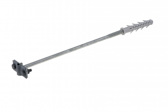 Uchwyt z kołkiem rozpor. (zacisk przez śrubę) M12, B = 25 cm oc.ogniowy - R.8114 - PAWBOL