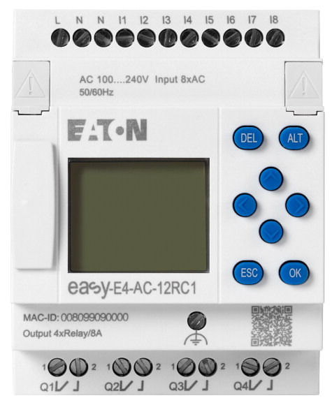 EASY-E4-AC-12RC1 EASYE4 230VAC/DC, 8DI, 4DO-R, Z WYŚW. - 197215 - EATON
