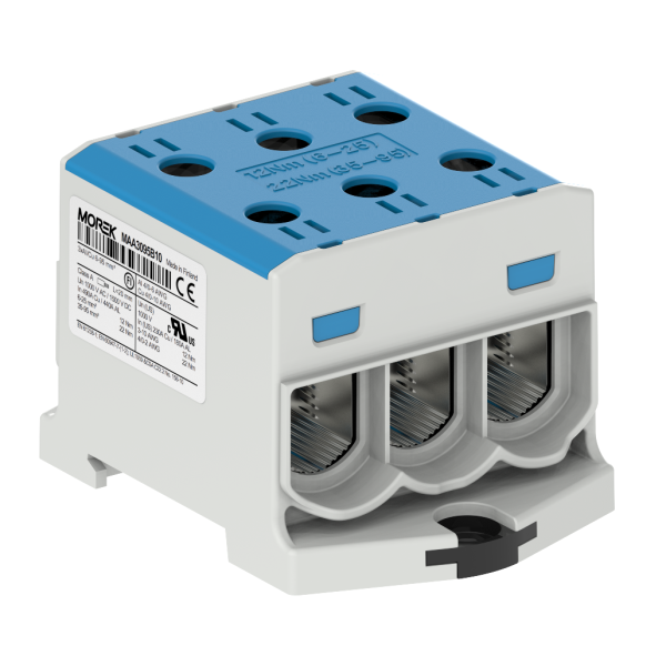 OTL95-3  niebieski 3xAl/Cu 6-95mm2 1000V AC/1500V DC Zacisk uniwersalny - MAA3095B10 - MOREK