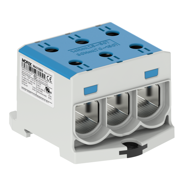 OTL150-3  niebieski 3xAl/Cu 25-150mm2 1000V AC/1500V DC Zacisk uniwersalny - MAA3150B10 - MOREK