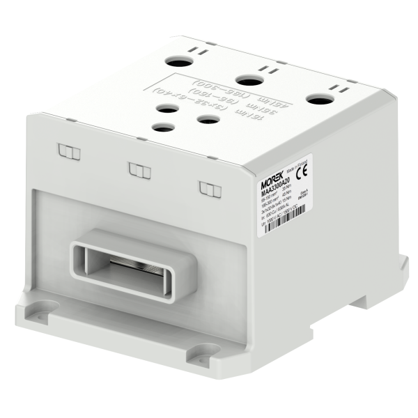 OTL300-3B szary 3xAl/Cu 95-300mm2/6x1x40 1000V AC/1500V DC Zacisk uniwersalny do szyn elastycznych - MAA3300A20 - MOREK