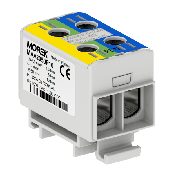 OTL-PEN50 żół.ziel./nieb. 2xAl/Cu 1,5-50mm2 1000V AC/1500V DC Złącze uniwersalne - MAA2050P10 - MOREK