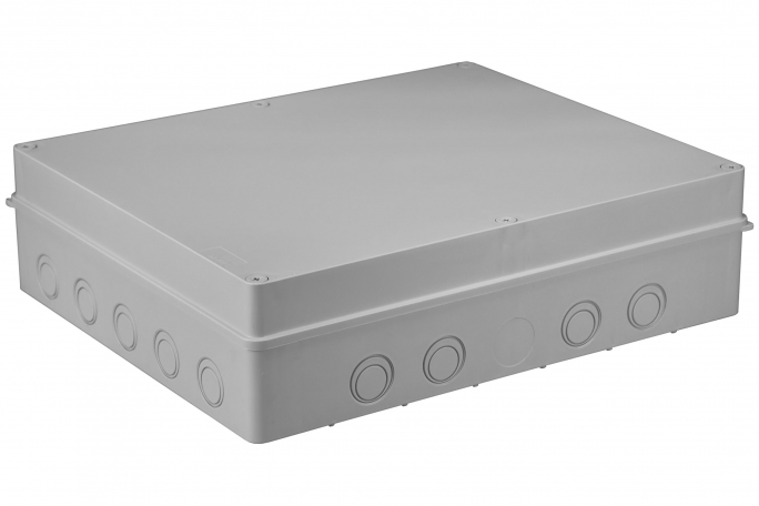 PUSZKA INSTALACYJNA NATYNKOWA; SZARA 460 X 380 X 120, 18 OSŁABIEŃ, IP 56. - S-BOX 816 - PAWBOL