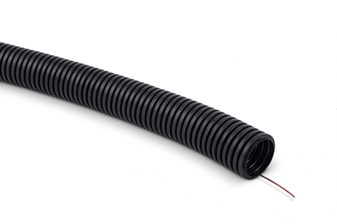 PESZEL RURA KARBOWANA UV RKSSUVP 16/12 PVC Z PILOTEM 50M 750N - 12466 - TTPLAST