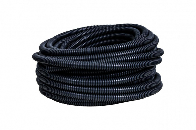 Rura karbowana spiralna 320N 25 mm czarna - 17025C - PAWBOL