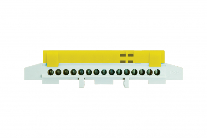 LISTWA ZACISKOWA - 15 IP20 ŻÓŁTA - E.4175 - PAWBOL