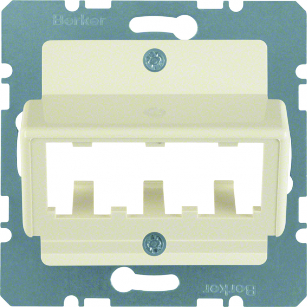 Płytka centralna do 3 MINI-COM Module; kremowy; System płytek centralnych - 142702 - HAGER
