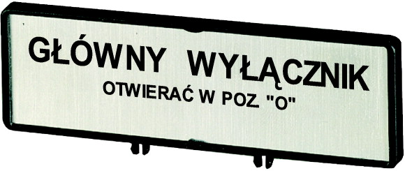 ZFS71-P3 TABLICZKA CZOŁOWA DODATKOWA, NAKŁADANA - 205557 - EATON