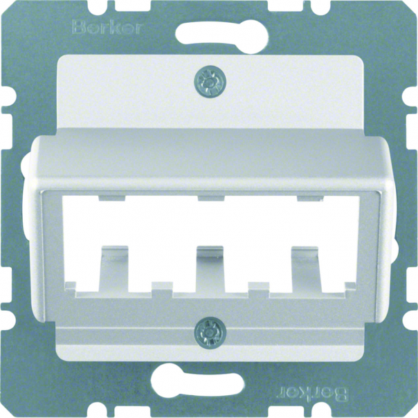 Płytka centralna do 3 MINI-COM Module; alu; B.1/B.7 Glas - 14271404 - HAGER