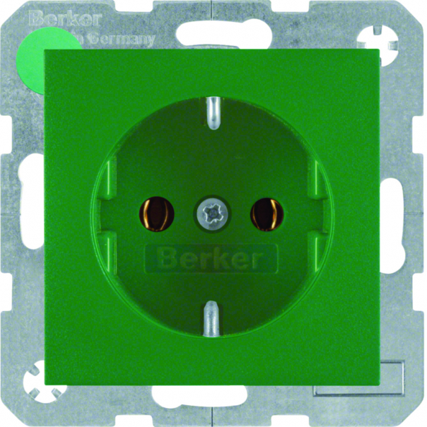 GNIAZDO SCHUKO ZIELONY S.1/B.3/B.7  - 41431913 - HAGER