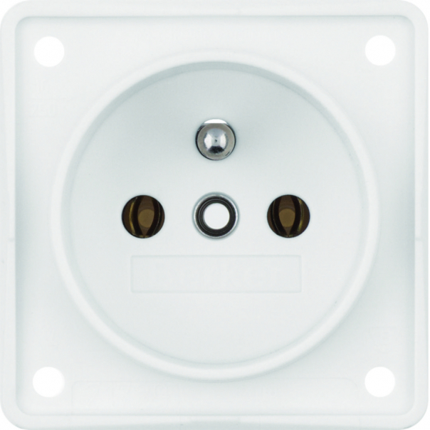 Integro Flow Gniazdo z uziemieniem, biały, mat - 961852502 - HAGER