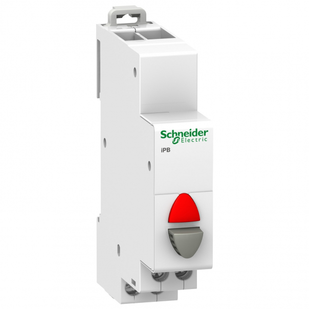 Przycisk pojedynczy z lampką (z samopowrotem) Acti9 iPB-20-01-I 20A 1NC 12-48 VAC/DC - A9E18039 - SCHNEIDER ELECTRIC