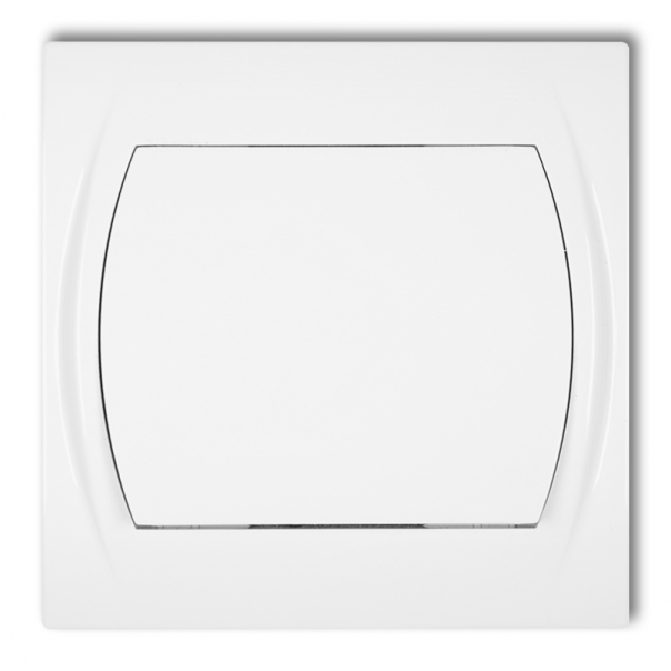 Łącznik schodowy (jeden klawisz bez piktogramu) podtynkowy IP 20, 10AX 250V~ LOGO biały - LWP-3.1 - KARLIK