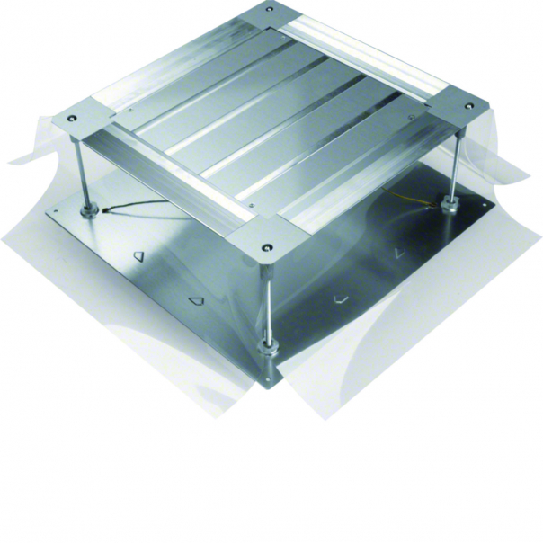 tehalit.UK Uniwersalna puszka podłogowa na płycie rozmiar 2 165-215mm stal - UDB2165215 - HAGER