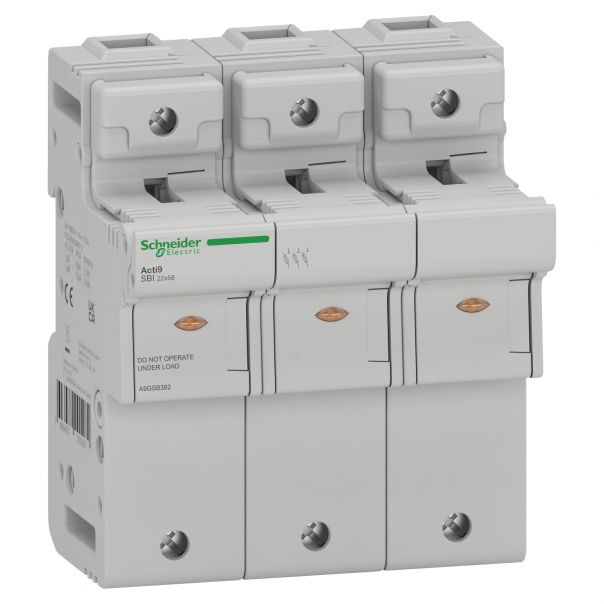 Podstawa bezpiecznikowa SBI-125-3 - A9GSB392 - SCHNEIDER ELECTRIC