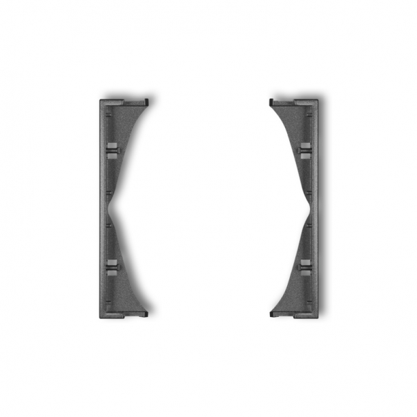 Ramka pośrednia do gniazd podwójnych podtynkowy  prod. uzupełniające grafitowy - 11MRP-2 - KARLIK