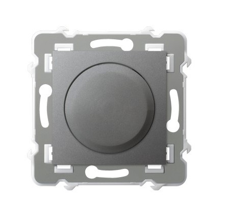 Ściemniacz uniwersalny do obciążenia żarowego, halogenowego oraz LED - SZARY MAT SZAFIR - ŁP-8ZL2/m/70 - OSPEL