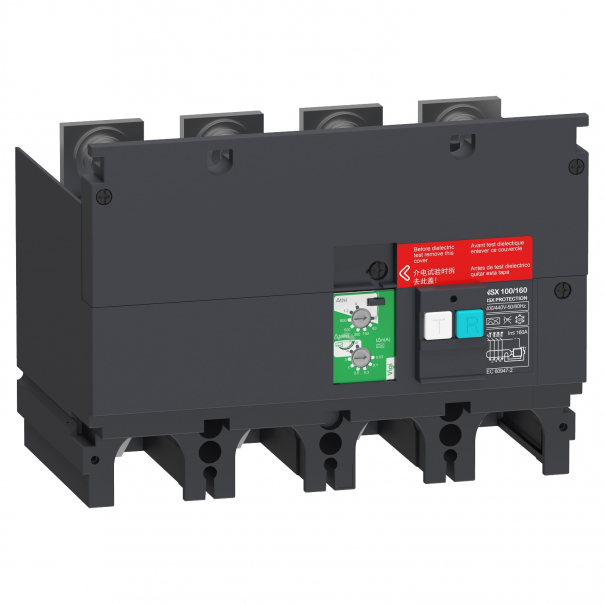 ComPacT NSX, moduł różnicowy, 4P, 200-440V AC, 0.03-10A, MH NSX100/160 - LV429489 - SCHNEIDER ELECTRIC