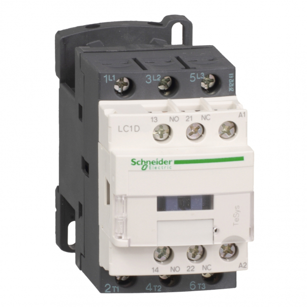 Stycznik mocy I=9A [AC-3] cewka 24VAC 50Hz styk pom 1NO 1NC zaciski skrzynkowe - LC1D09B5 - SCHNEIDER ELECTRIC
