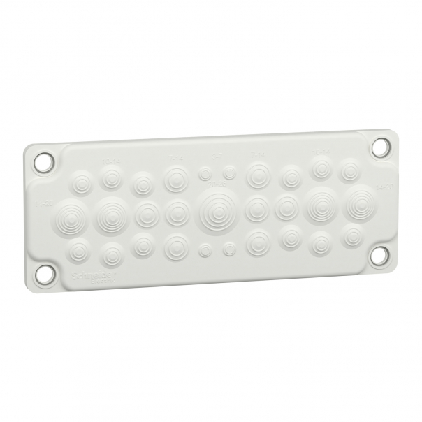 Rozdzielnice PrismaSet, pełna płyta dławicowa z membraną - LVS08872 - SCHNEIDER ELECTRIC