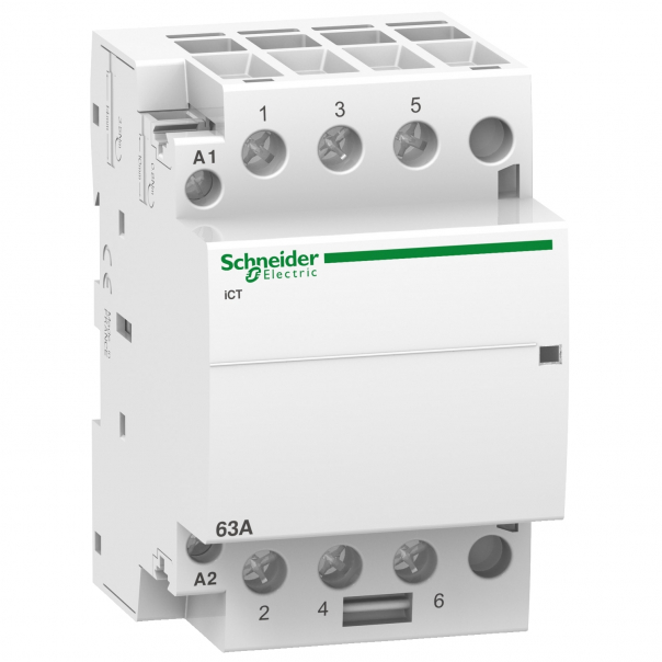 Stycznik modułowy Acti9 iCT60-63-30-230 63A 3NO 60Hz 220/240 VAC - A9C20663 - SCHNEIDER ELECTRIC