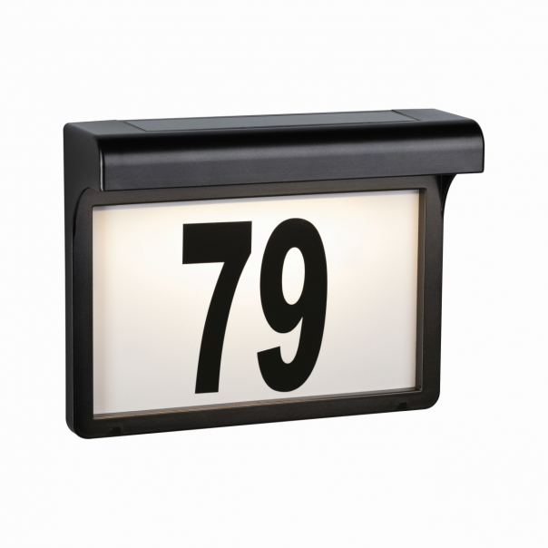 Oprawa numeryczna  solarna DAYTON  LED  3000K IP44 czarny - PL95388 - PAULMANN