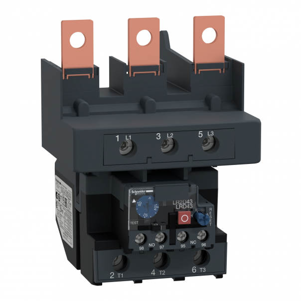Przekaźnik przeciążeniowy cieplny TeSys LRD 80-104A klasa 10 zaciski śrubowe - LRD4365 - SCHNEIDER ELECTRIC