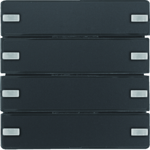 KNX e/s Q.x Przycisk 4-kr z polem opis., diod. LED RGB i czuj. temp., antracyt - 80144326 - HAGER