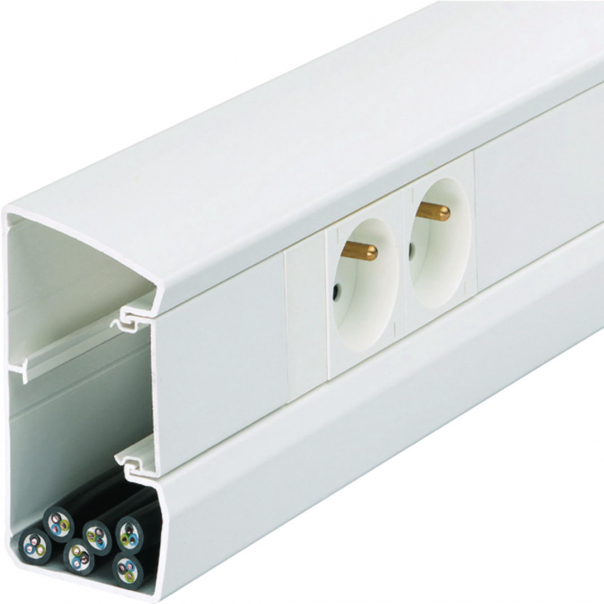 tehalit.GBD Kanał elektroinstalacyjny 50x100mm biały - GBD5010009016 - HAGER