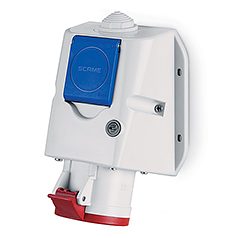 ZESTAW INSTALACYJNY 32A 400V 5P + GNIAZDO 230V IP44 - 513.3257-FF - SCAME